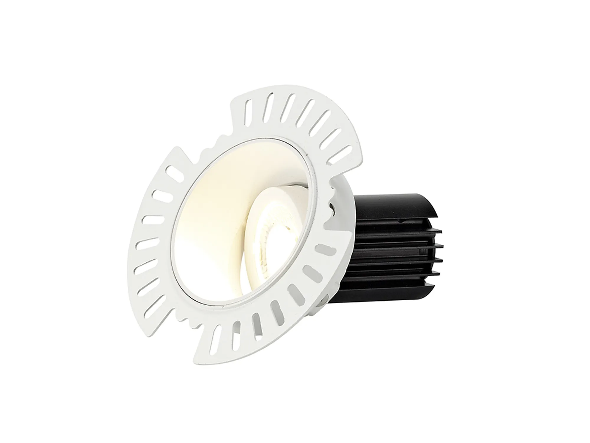 DM201847  Basy A 12 Tridonic powered 12W 2700K 1200lm 12° CRI>90 LED Engine White Adjustable Recessed Spotlight, IP20